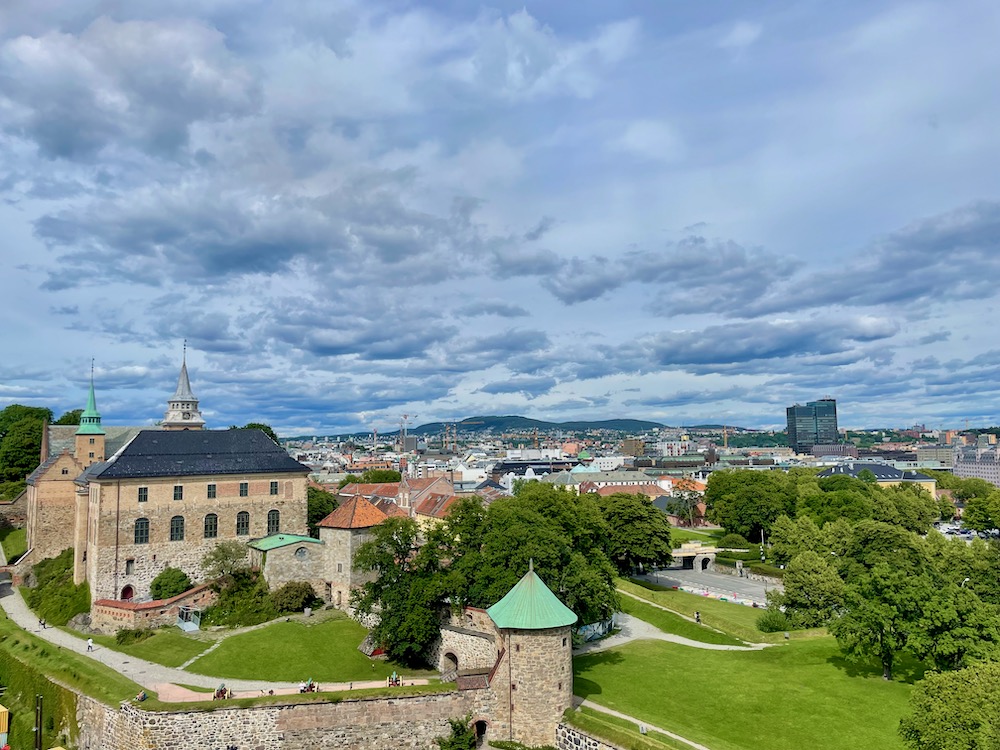 Pevnost Akershus - pohled z lodi