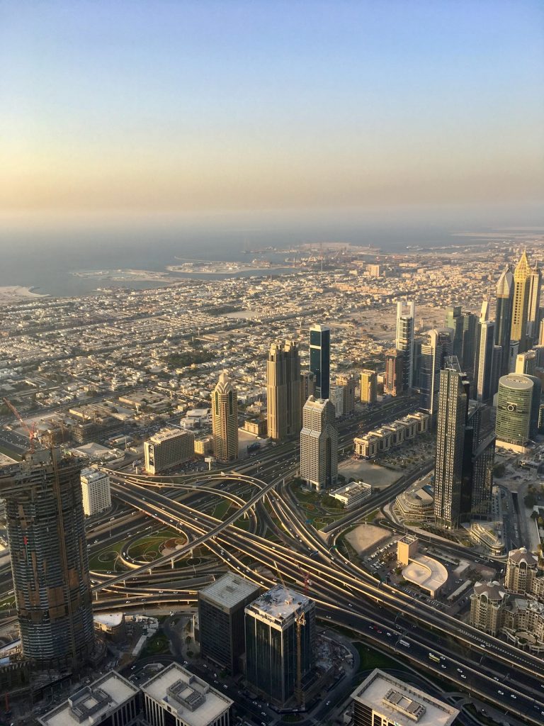Výhled z Burj Khalifa
