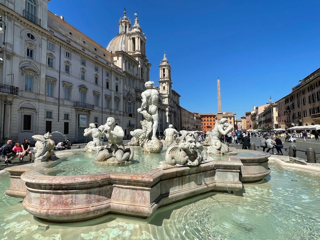 Řím - Quattro Fiumi na Piazza Navona
