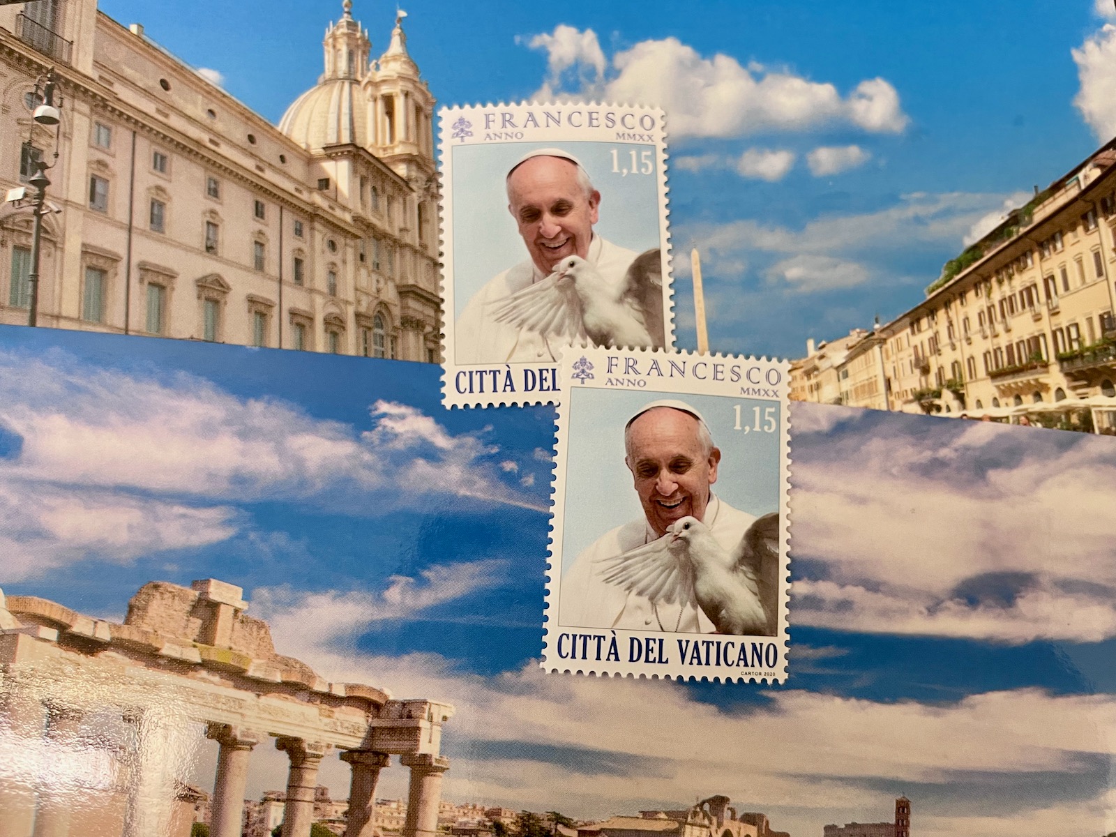 Vatikán - pohledy a známky