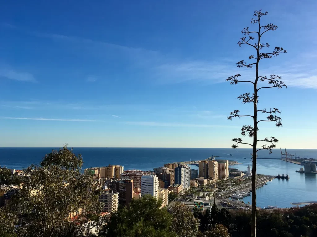 Málaga - výhled z Alcazaby