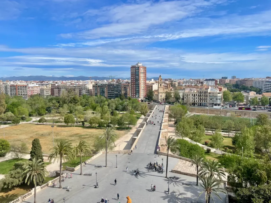 Valencie - Výhled z Torres de Serranos