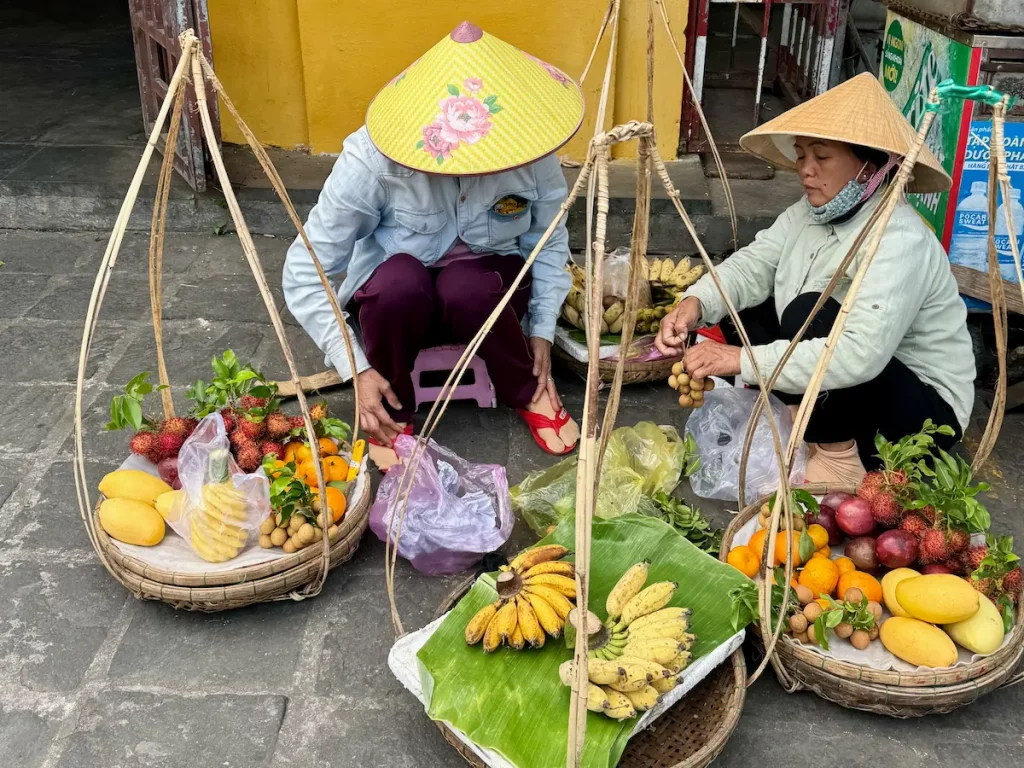 Prodej ovoce ve Vietnamu